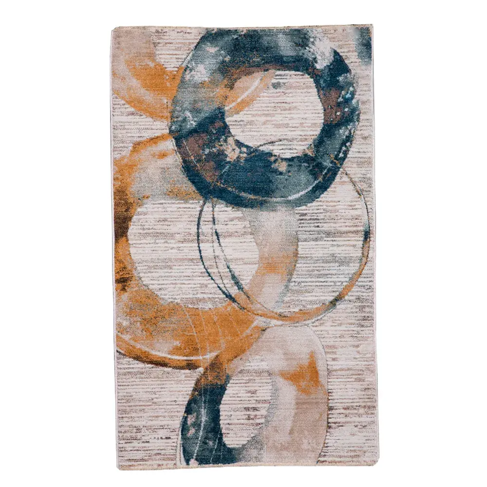 Oz Kaplan: Havana 2200 Carpet Rug; (80×150)cm, Orange/Beige/Blue