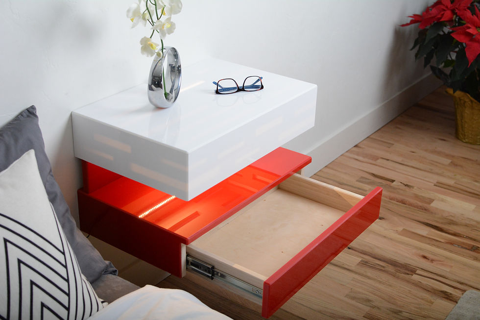 Thumbnail: Glow Floating Nightstand All Acrylic