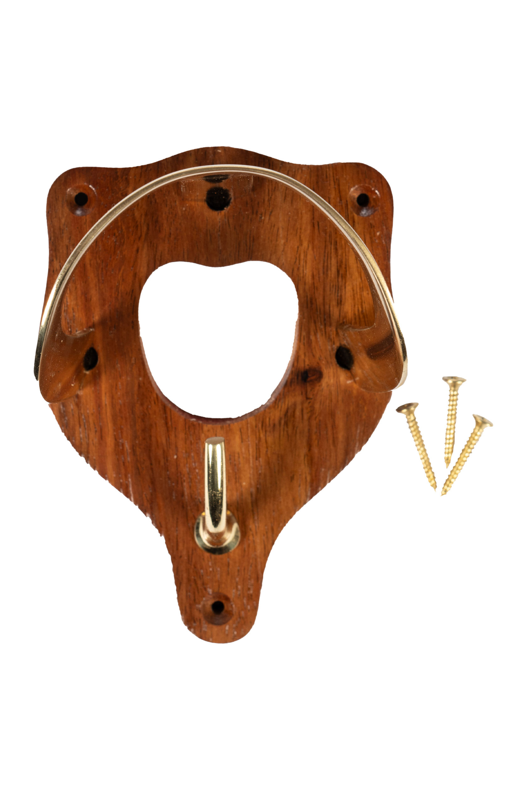 Trensenhalter aus Holz und Messing