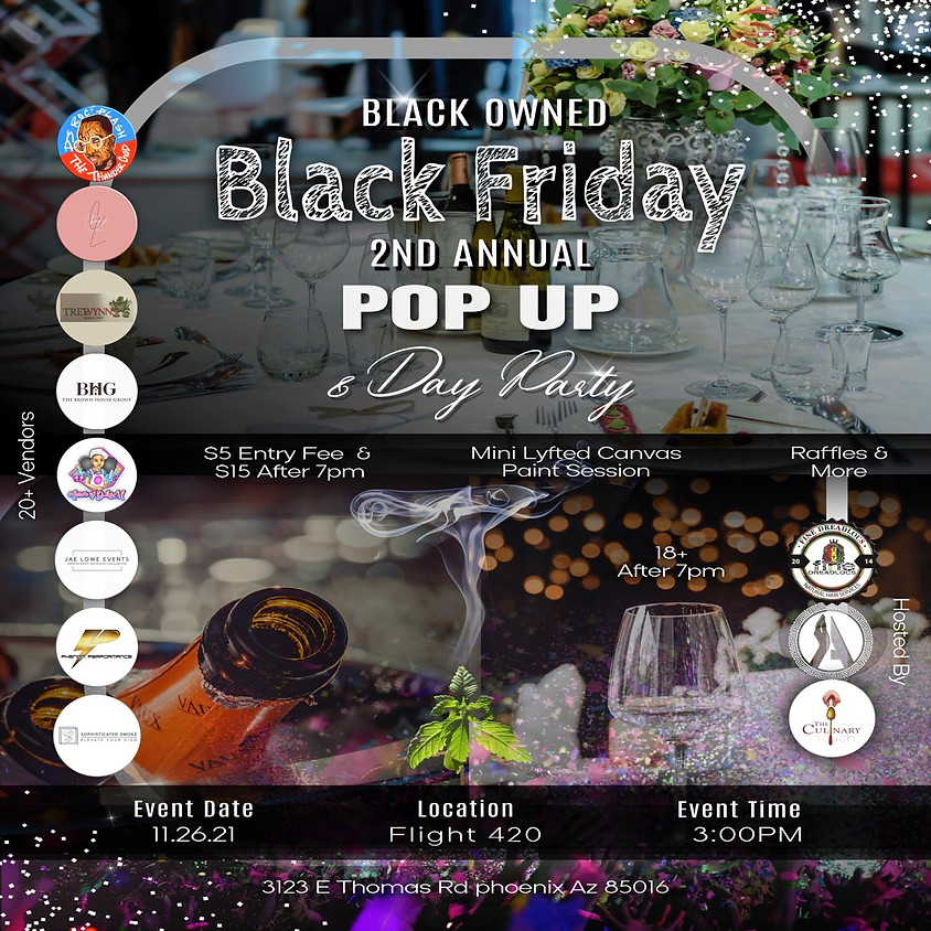 Black Owned Black Friday 2nd Annual Pop Up Shop & Day Party