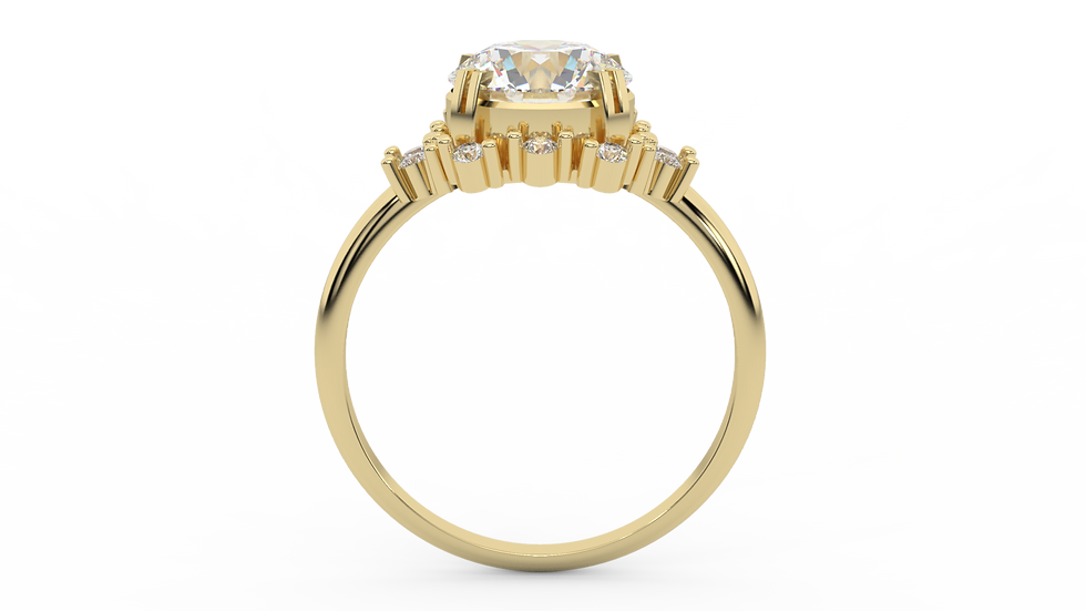 Thumbnail: 14K Gold 1.90 Carat Round Brilliant Cut Diamond WA33