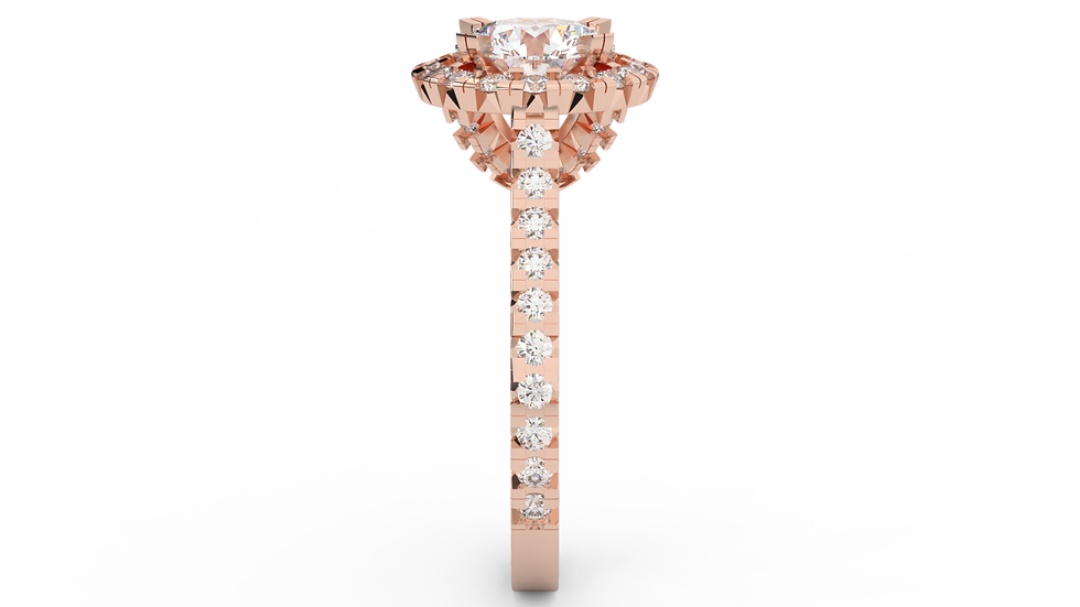 Thumbnail: 14K Gold 1.40 Carat Round Brilliant Cut Center Diamond WA36