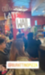 Burattino fans crowding the restaurant during the grand opening in Carson, CA, celebrating with enthusiasm.