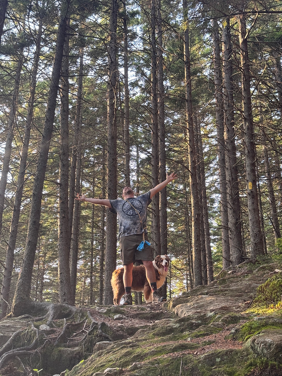 Embracing summer on Black Mountain in Pike NH.
