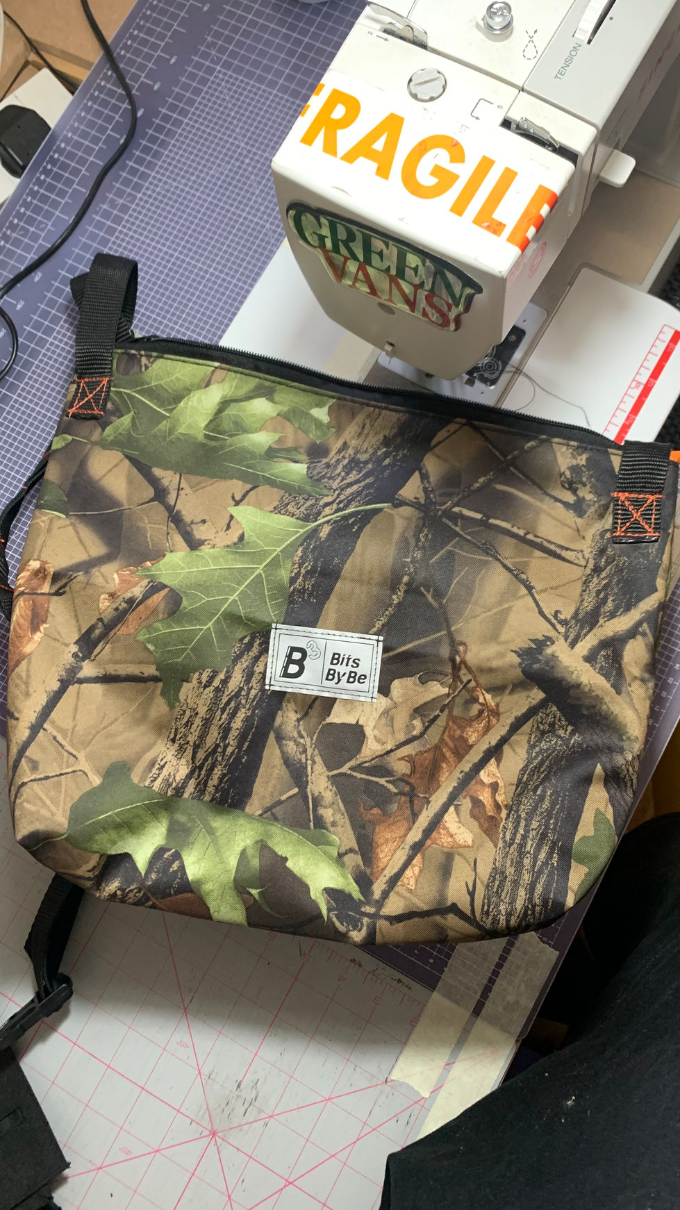 woodland camo musette