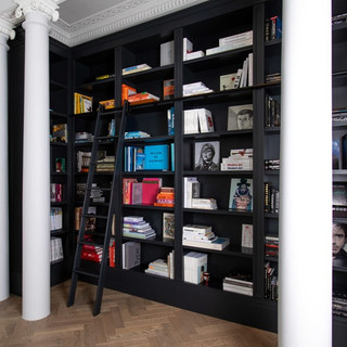 Painted black ladder.JPG