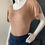 Thumbnail: Loose Sleeve Open Back Bodysuit