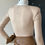 Thumbnail: Beige Long sleeve bodysuit