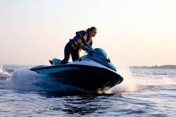 Jetskiing