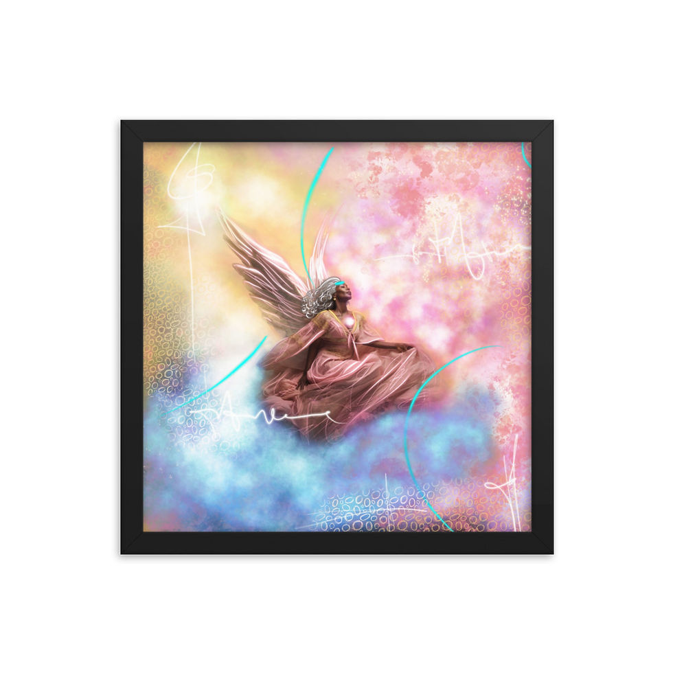 Thumbnail: Angel Dream - Framed Print