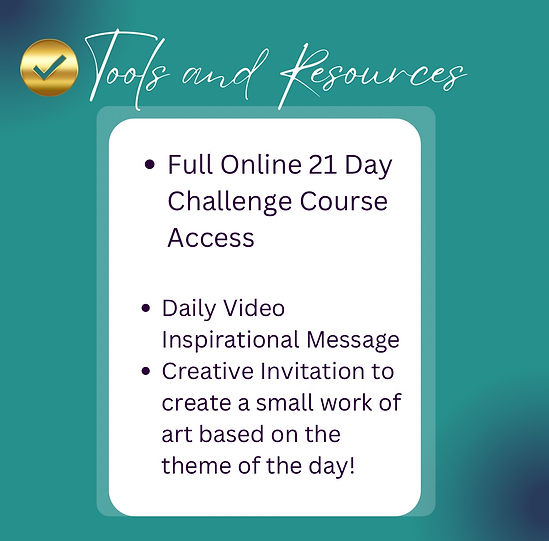 Tools and Resources 21 Day Creativity Challenge
