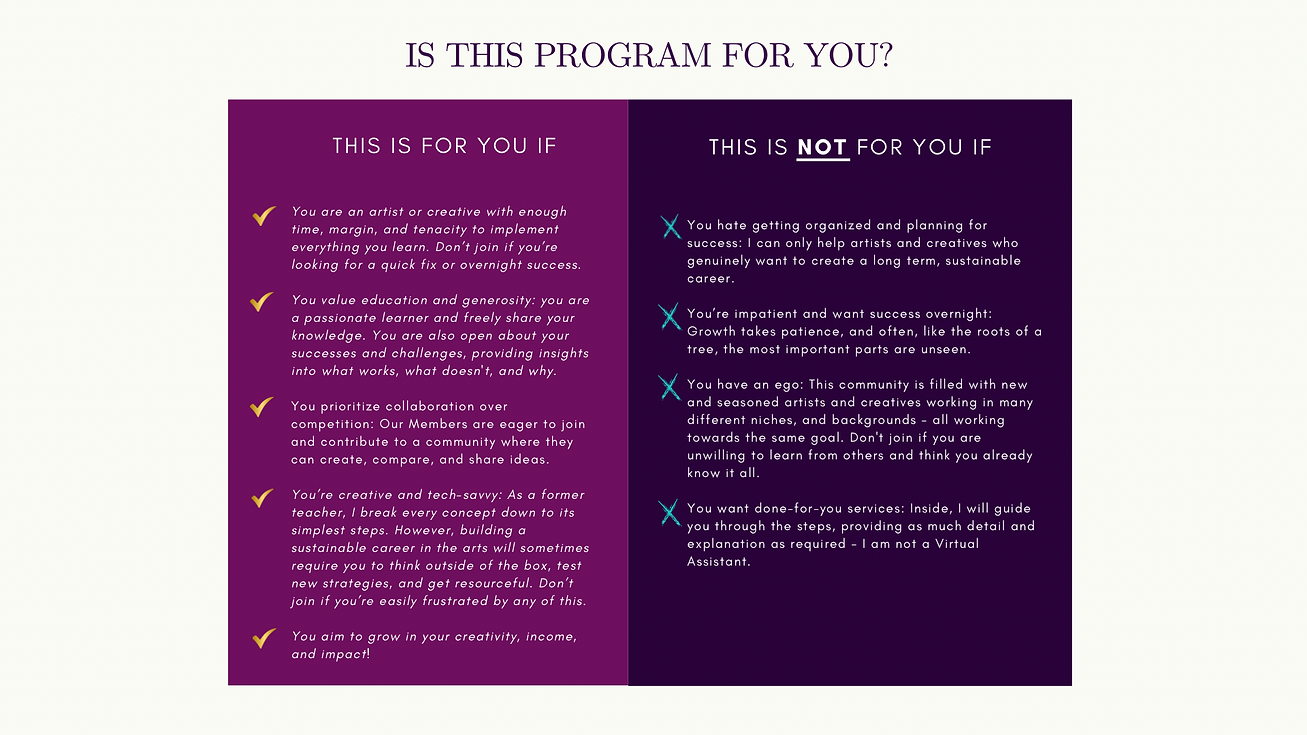 Crafting the Dream Program Creatively Yours Myesha