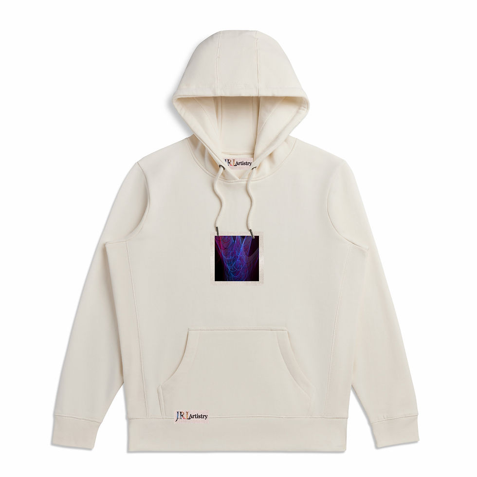Thumbnail: Natural creme Space Inspired Heavyweight Organic Hoodie