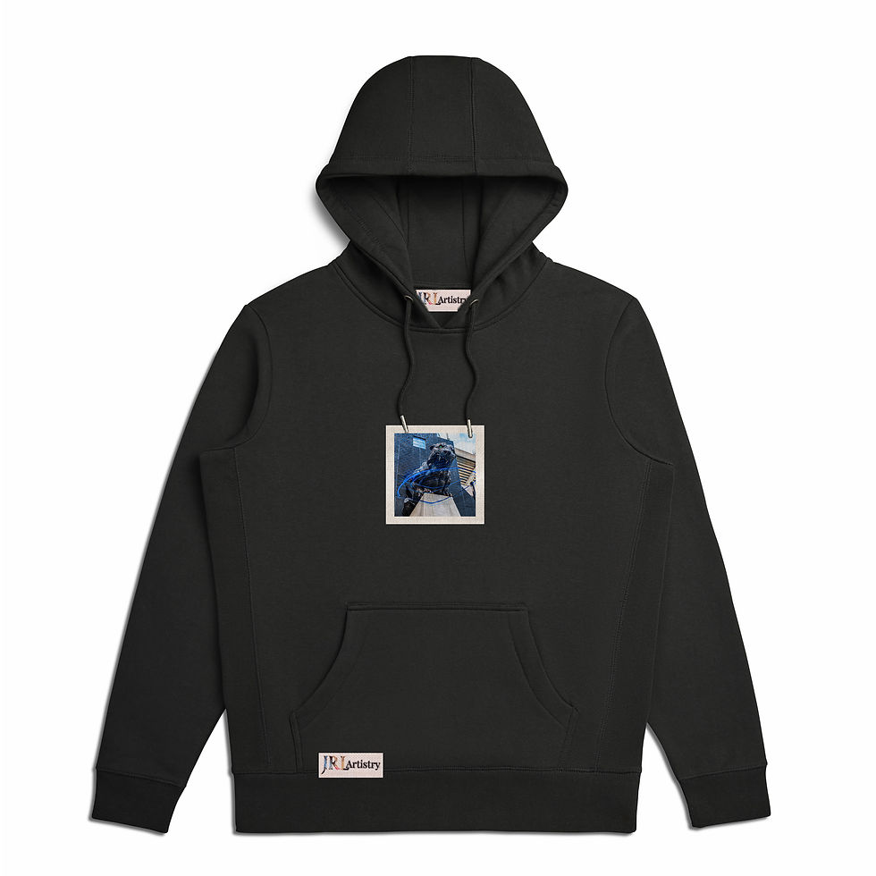 Thumbnail: Black Charlotte Inspired Organic Hoodie