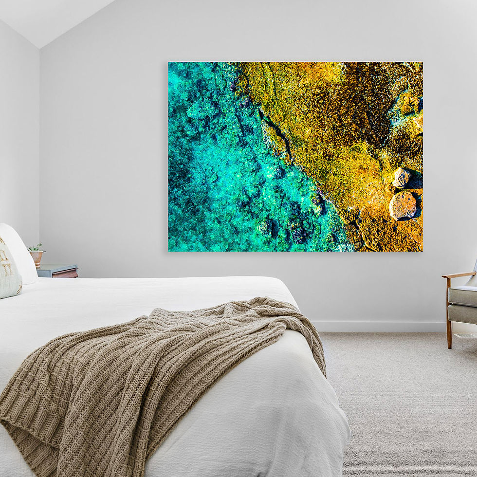 Thumbnail: Bedroom Iguana Coast | Turks & Caicos Inspired HD Metal Fine Art