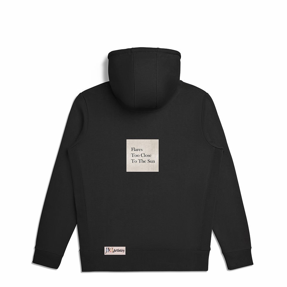 Thumbnail: Flares Near The Sun | Space Inspired Heavyweight Organic Hoodie | Deep Color