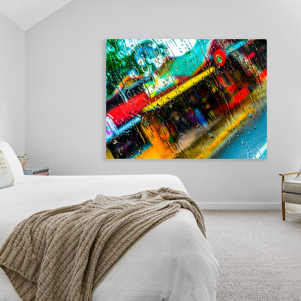 Thumbnail: Bedroom Rain Has Color In Jamaica | Abstract Inspired HD Fine Art