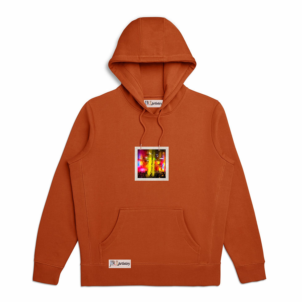 Thumbnail: Clay Orange Abstract Inspired Organic Hoodie