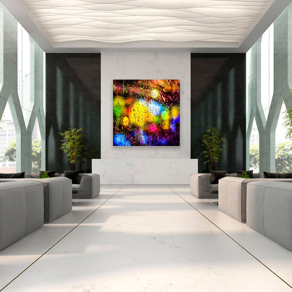 Thumbnail: Lobby Rain has color collection | Abstract HD Metal Fine Art