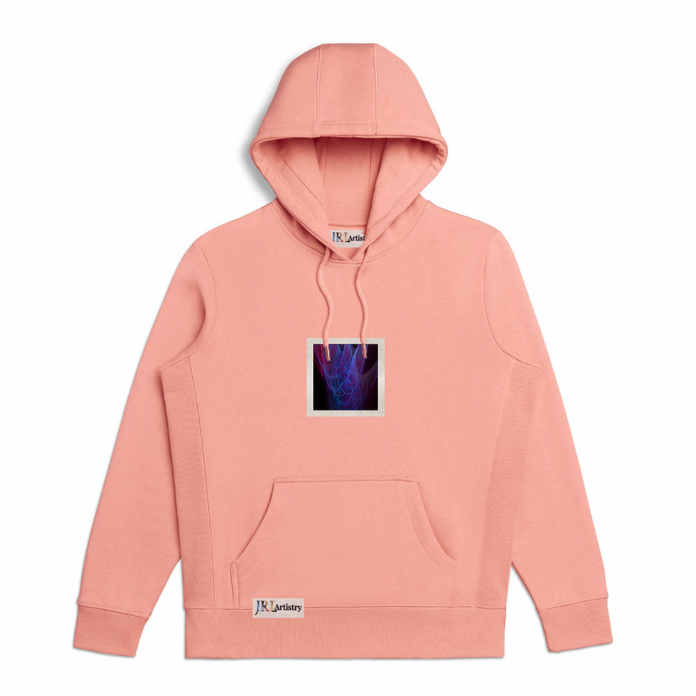 Thumbnail: Salmon carnation Space Inspired Heavyweight Organic Hoodie