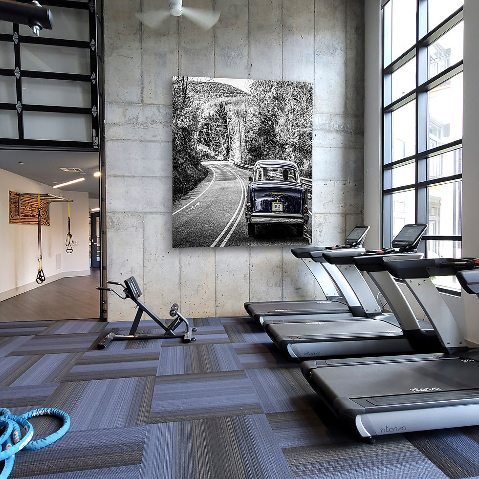 Thumbnail: Gym HD Metal Fine Art of '57 Bel Air | Classic Car Inspired Art