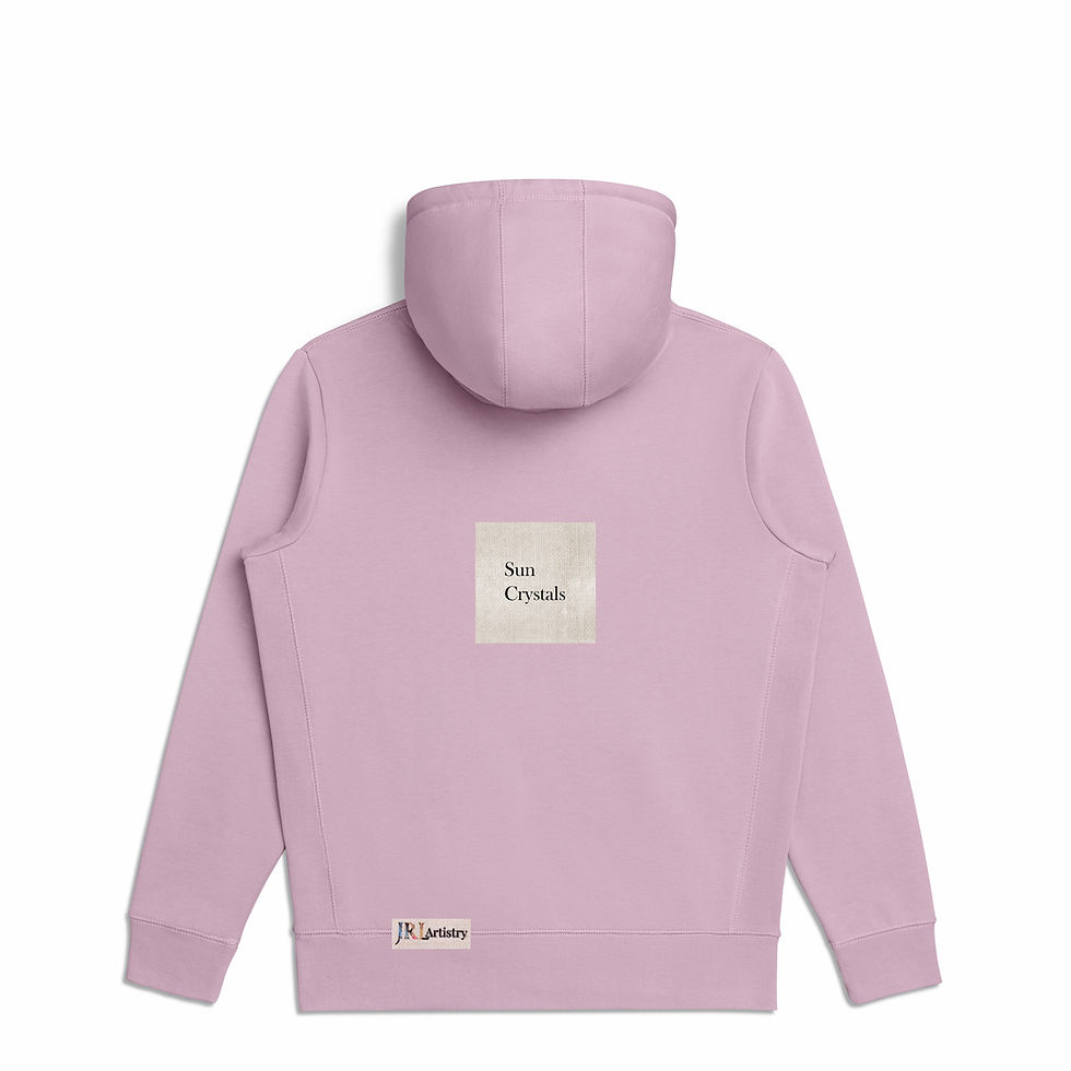 Thumbnail: Lavender Abstract Inspired Organic Heavyweight Hoodie
