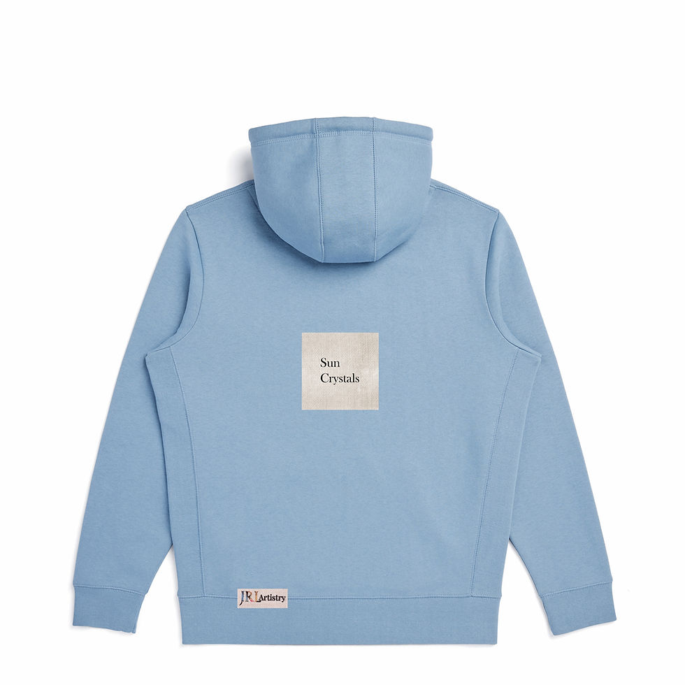 Thumbnail: Sky Blue Abstract Inspired Organic Heavyweight Hoodie
