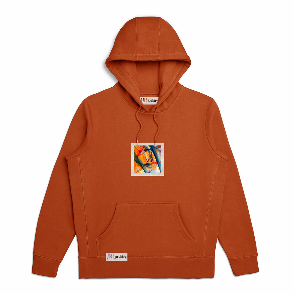 Thumbnail: Clay Orange Space Inspired Organic Hoodie