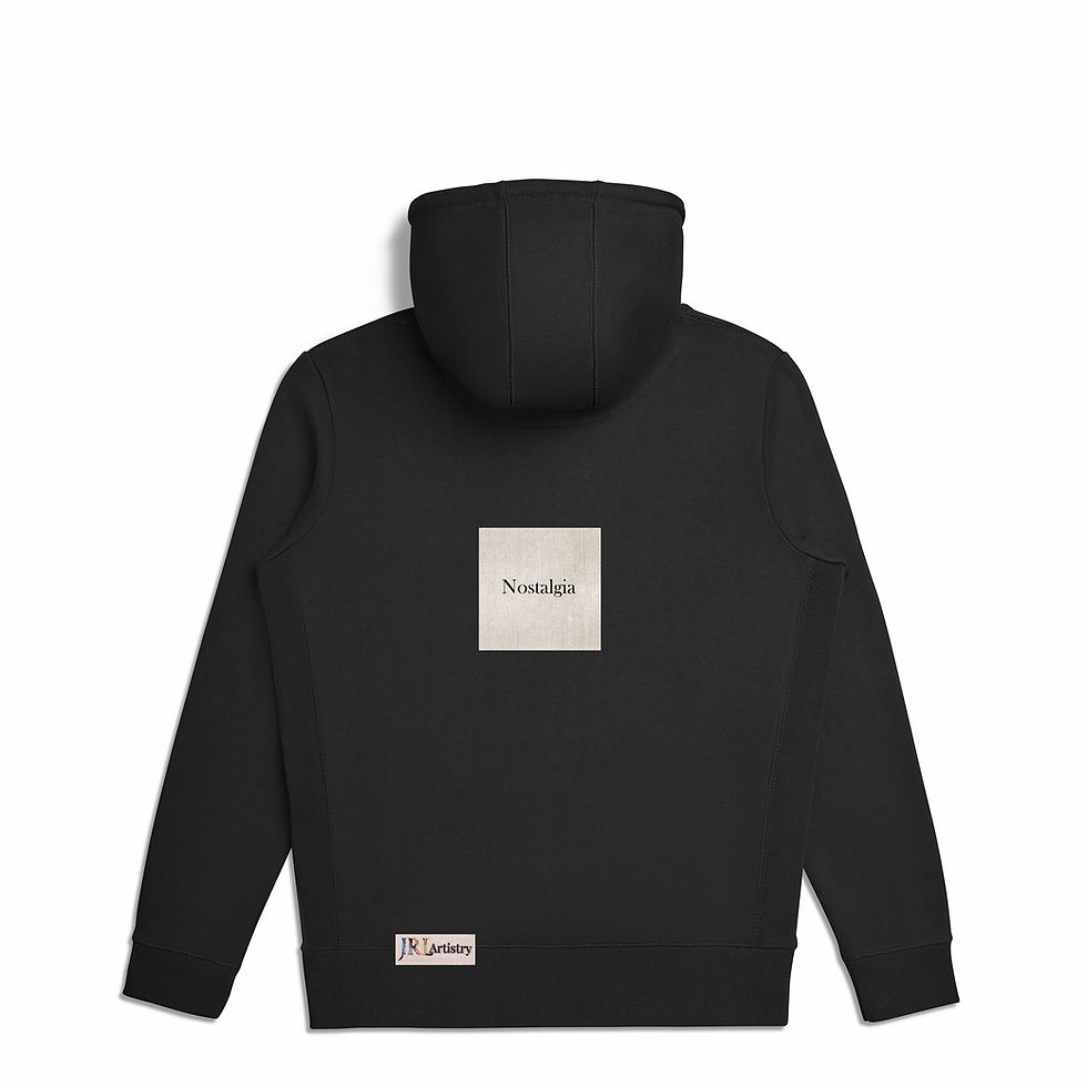 Thumbnail: Black Abstract Inspired Organic Hoodie