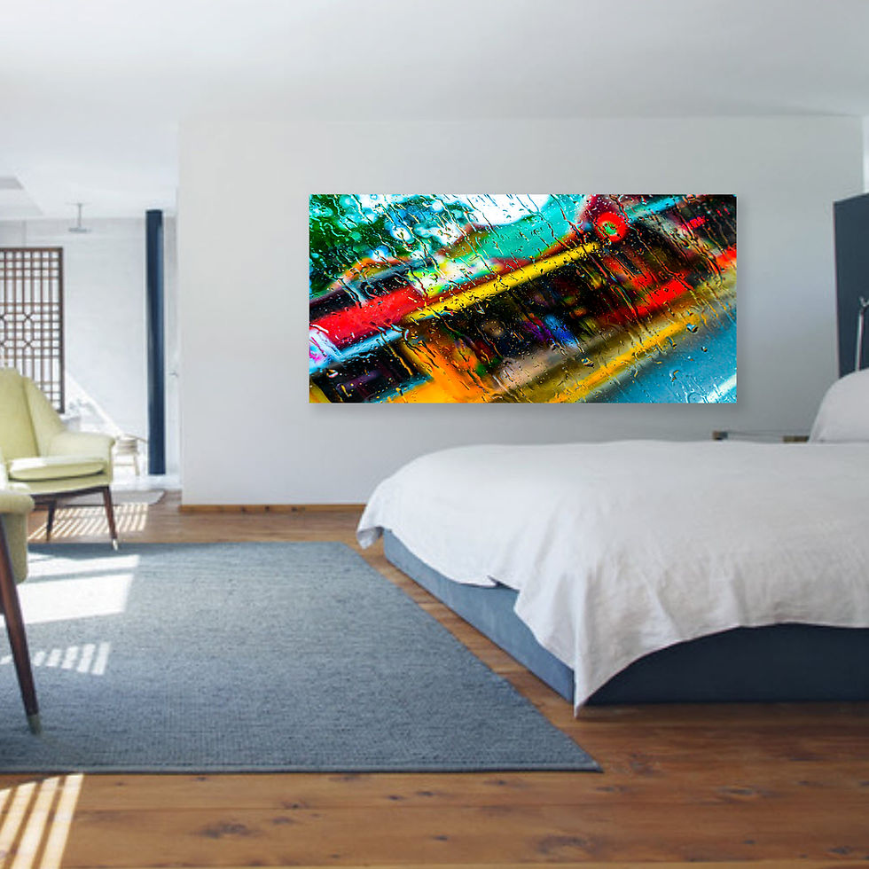 Thumbnail: Bedroom Rain Has Color In Jamaica | Abstract Inspired HD Fine Art