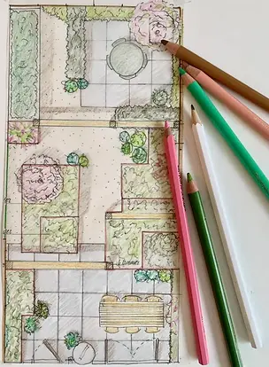 “Professioneel tuinontwerp voor moderne tuinaanleg met beplantingsplan”