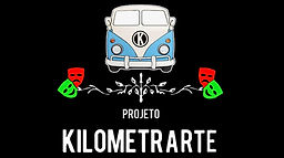 Logo da Kilometrarte que é responsável pelo apoio logístico da Feira Literária de Taubaté