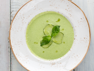 Chilled Cucumber & Avocado Soup