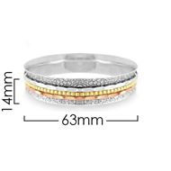 Capricorn - 3 Tone Spin Bangle
