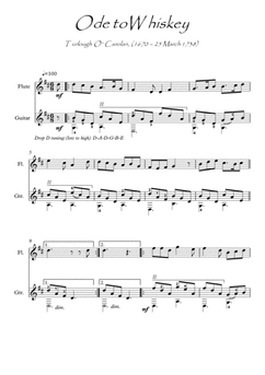 Ode to Whiskey flute guitar duet