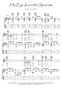 His Eye Is On The Sparrow