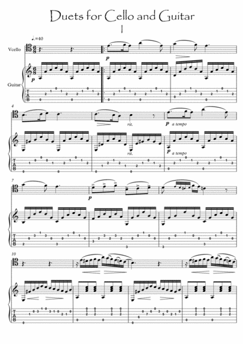 Cello and Guitar duet I by Bergmiller