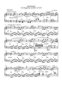 Nocturne by Nogueras piano solo