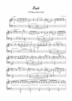 Rondo by Rameau for easy piano