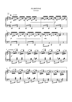 Flirting Tango piano solo advanced