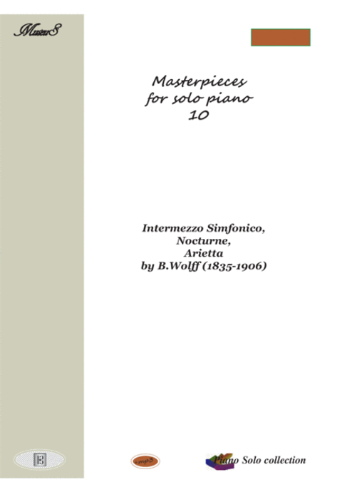 Masterpieces for solo piano 10 by Wolff