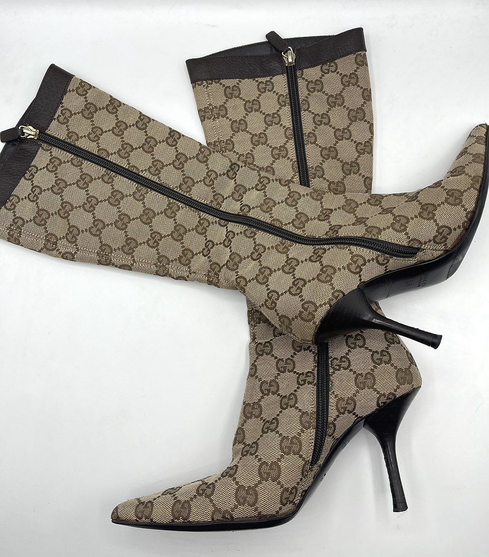 Gucci Monogram Boots