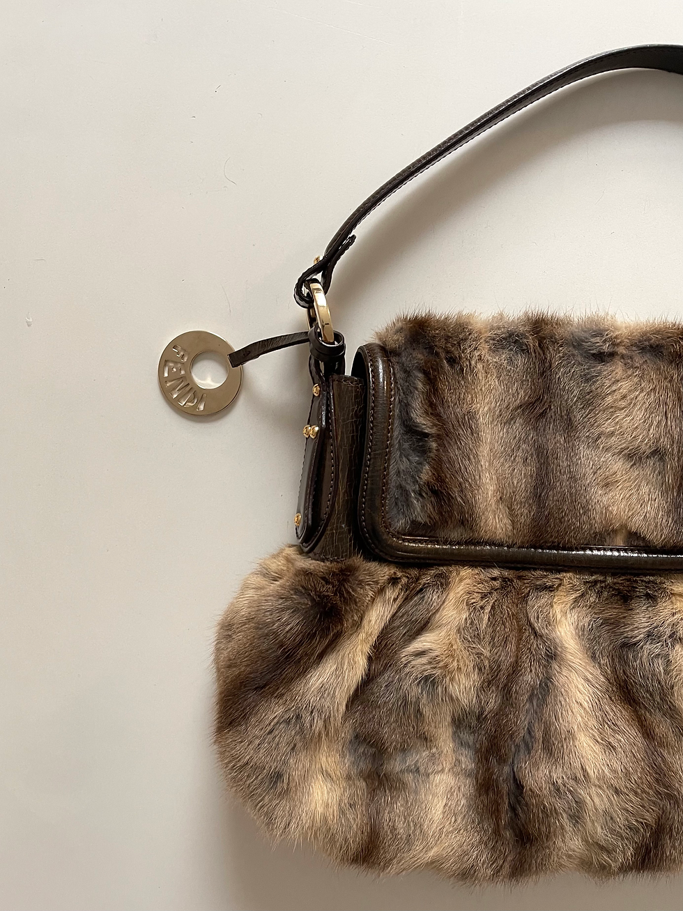 Thumbnail: Fendi Shoulder Fur Bag