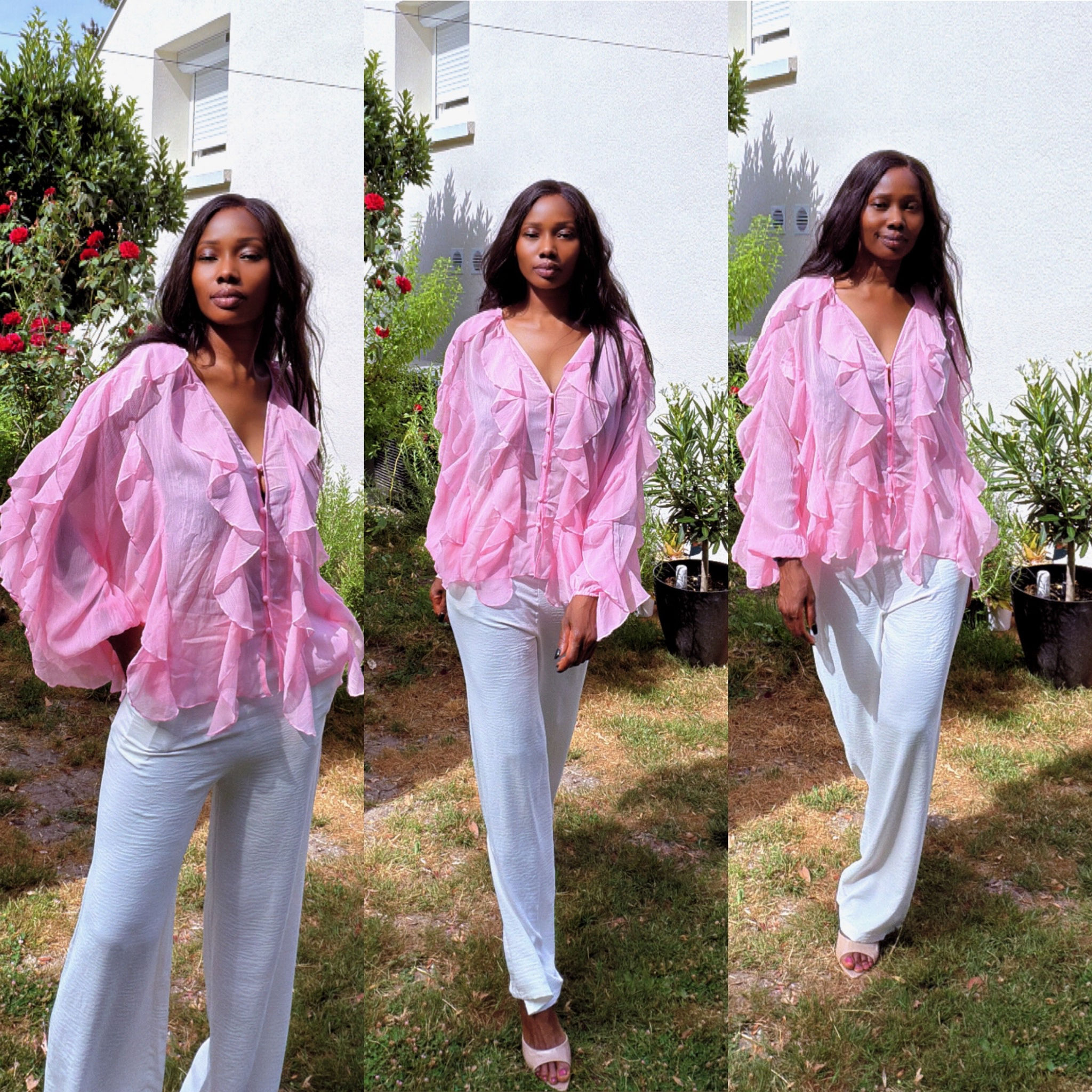 Blouse à volant