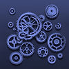 gears that sparcely decorate the blue screen, with a border gear around edges as well_edit