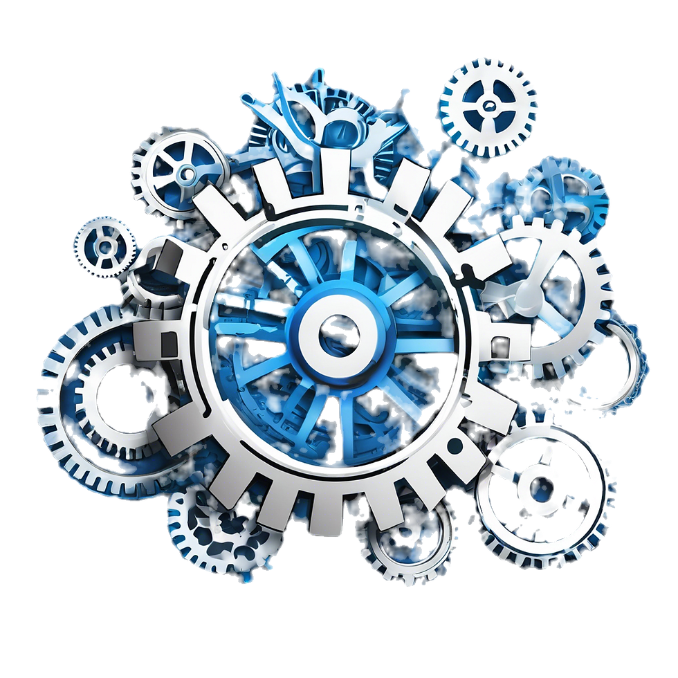 blue gear background