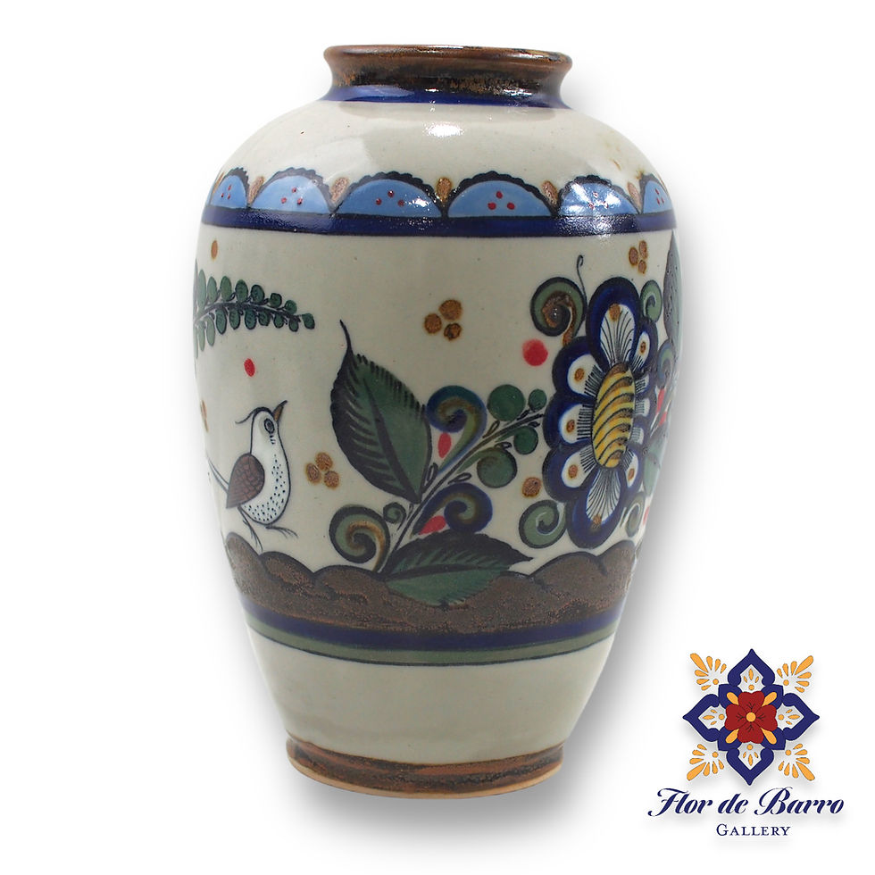 Thumbnail: Xochiquetzal | Large Heron Vase II | Tonala, Mexican Pottery