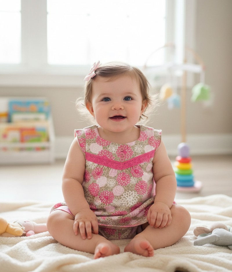 Petite robe Fleurie 12 Mois