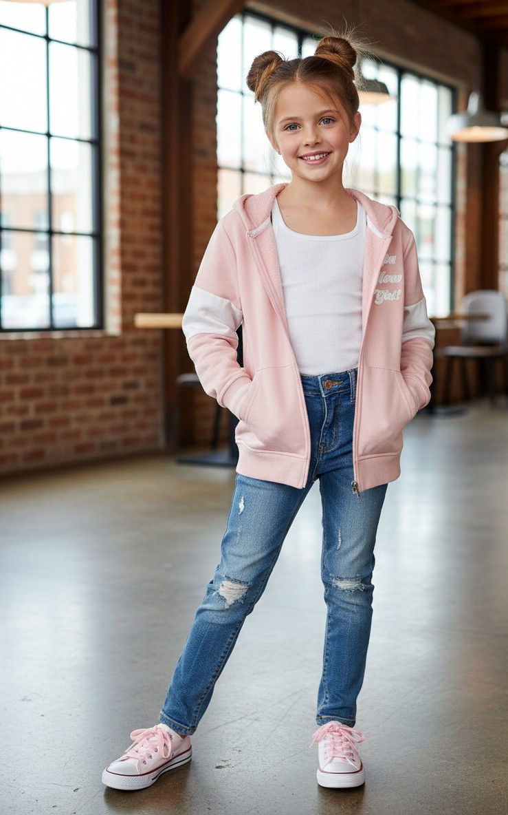 Miniature : Gilet a capuche zippé 9/10 Ans