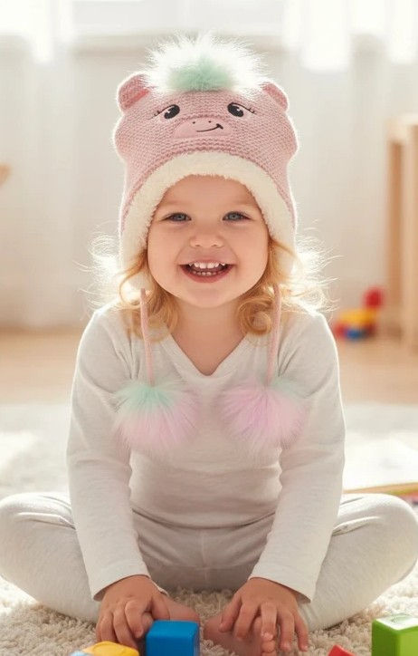 Jolie Bonnet d'hiver 2/4 Ans